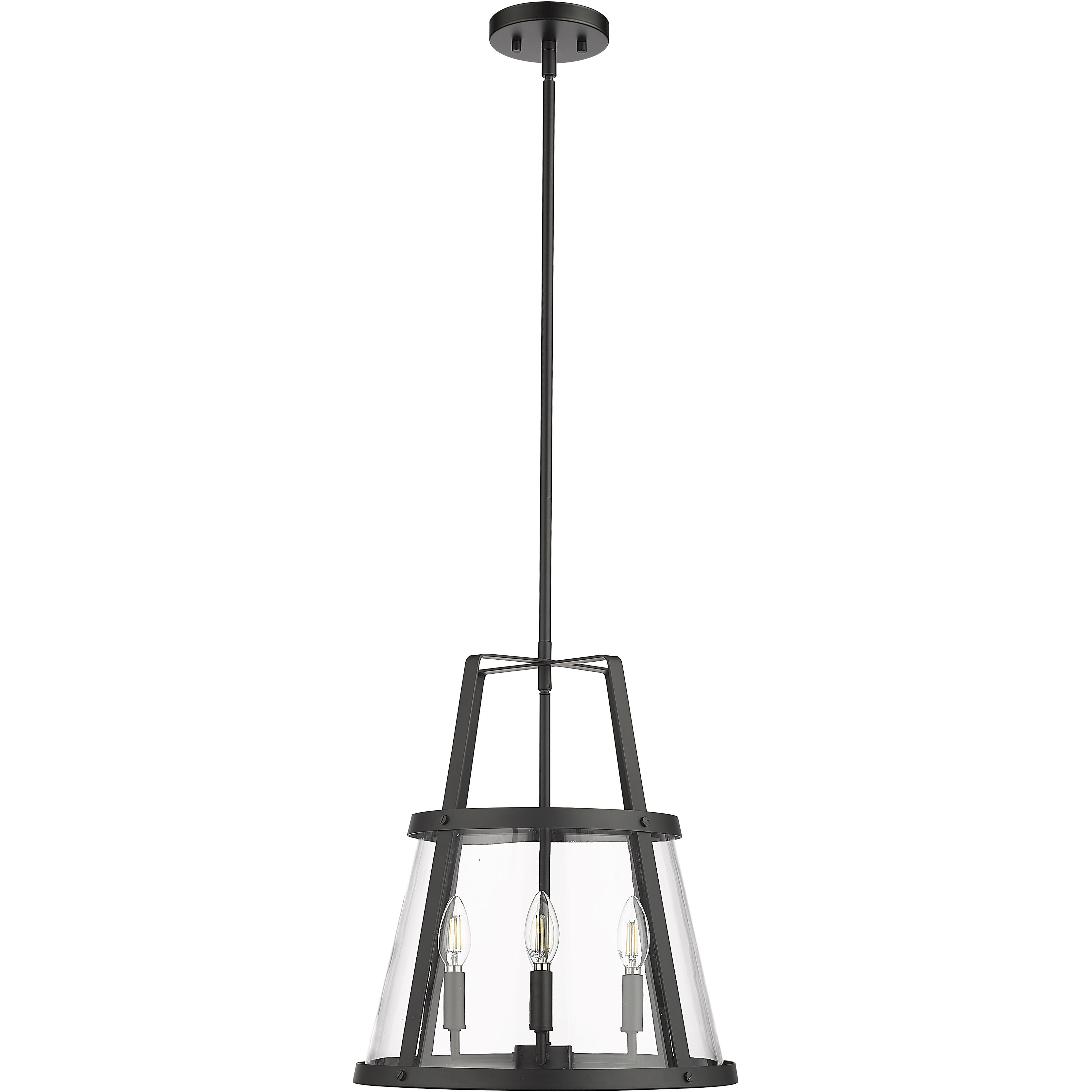 Edelweiss 4 Light 15.75 inch Matte Black Pendant Ceiling Light